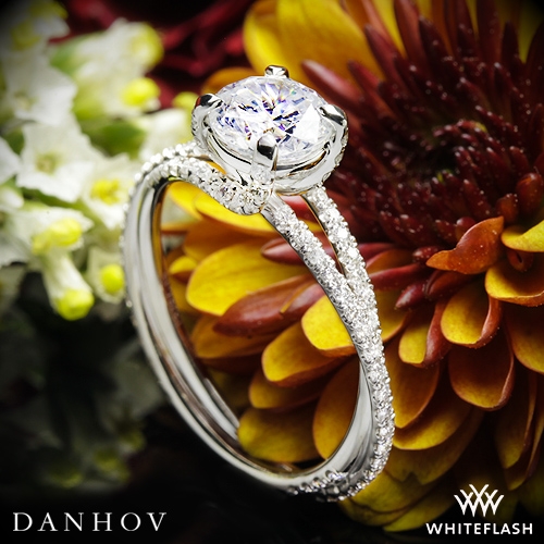 Platinum Simon G. Fabled Diamond Engagement Ring at Whiteflash