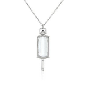 Monica Rich Kosann Rectangular Rock Crystal Pocketwatch Key Pendant from Blue Nile.