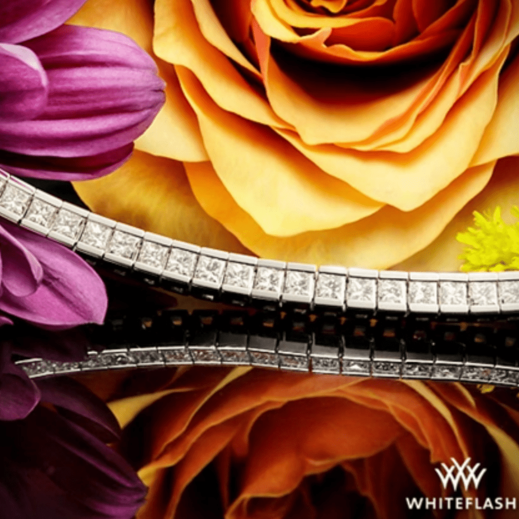 White Gold Princess Diamond Tennis Bracelet