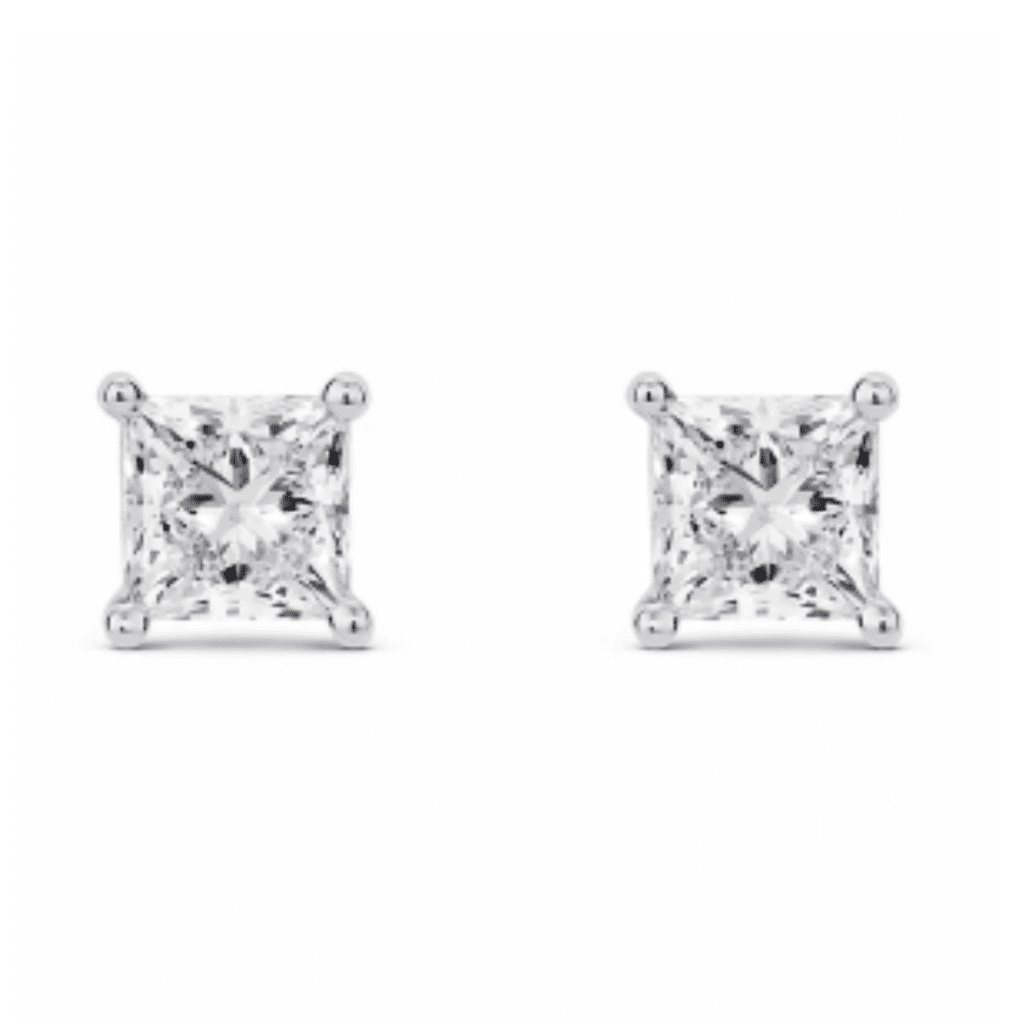 Lab-Grown Diamond 2ct. tw. Princess Studs at Lightbox