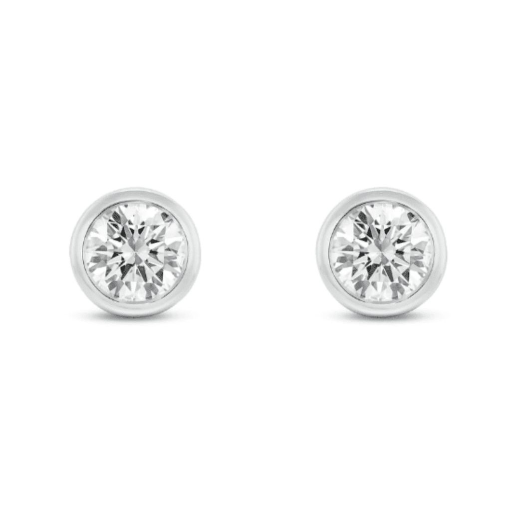 Lab-Grown Diamond 1ct. tw. Round Brilliant 14k Bezel Studs at Lightbox