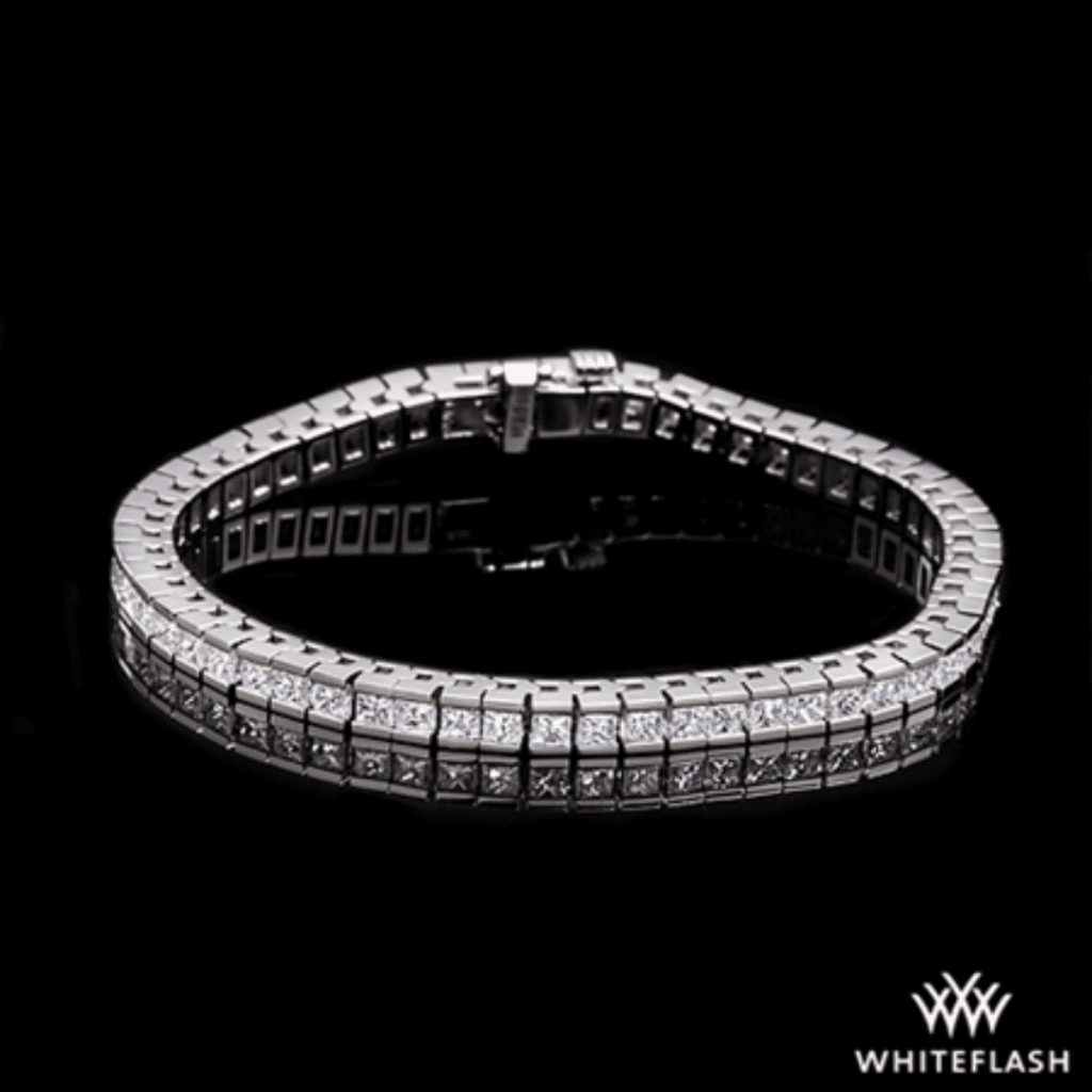 White Gold Princess Diamond Tennis Bracelet