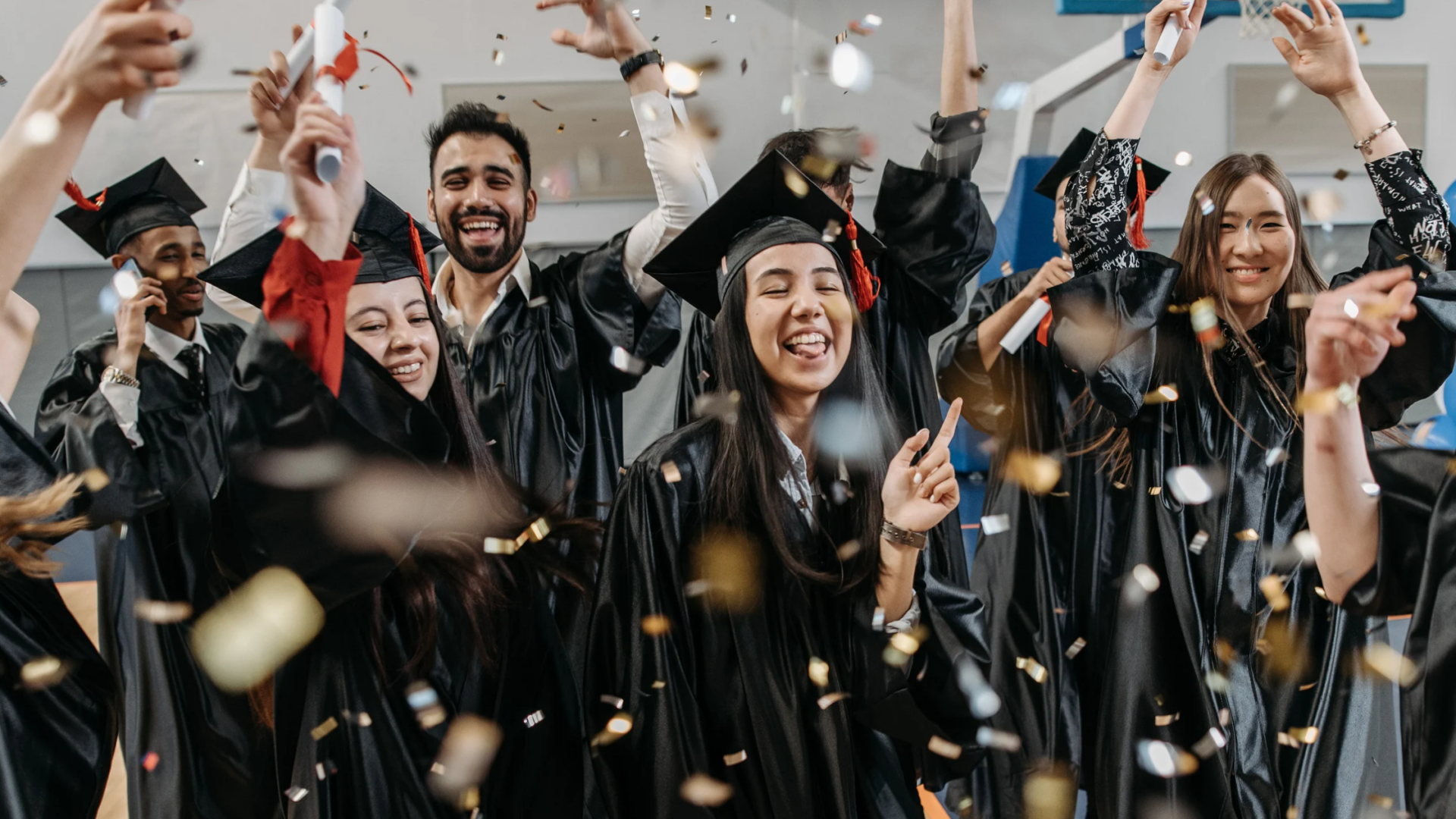 graduates celebrating