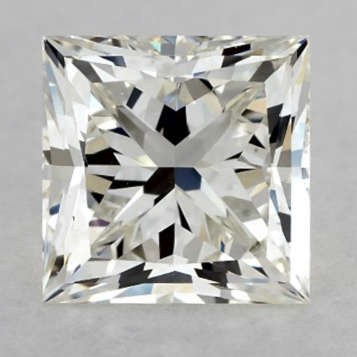 1.70 Carat Princess Diamond J Color VS1 Clarity True Hearts Cut at James Allen