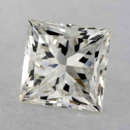 AGS Certified 1.50 Carat Princess Diamond J Color VVS2 Clarity True Hearts Cut at James Allen