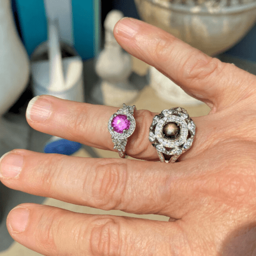 Pink Sapphire and Star Sapphire Ring Resets