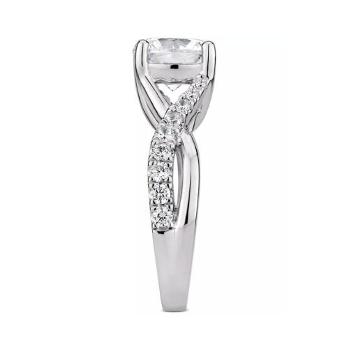 GIA Certified Diamond Twist Shank Engagement Ring (2-1/2 ct. t.w.) in 14k White Gold at Macy's