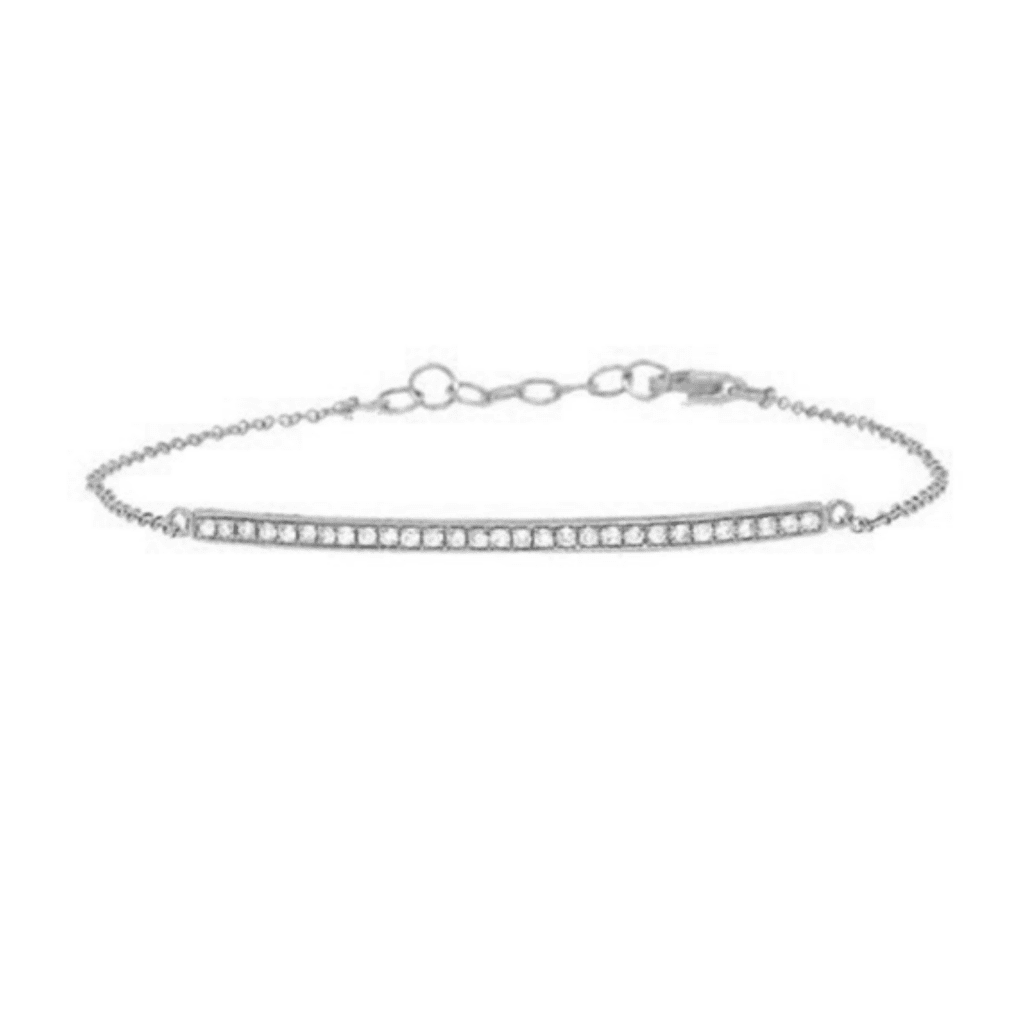 Diamond Bar Bracelet at Adiamor