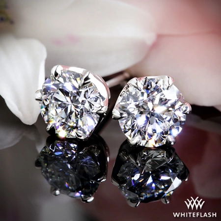 Handmade Full Bezel Diamond Earrings--Ready Set To Go | 1538