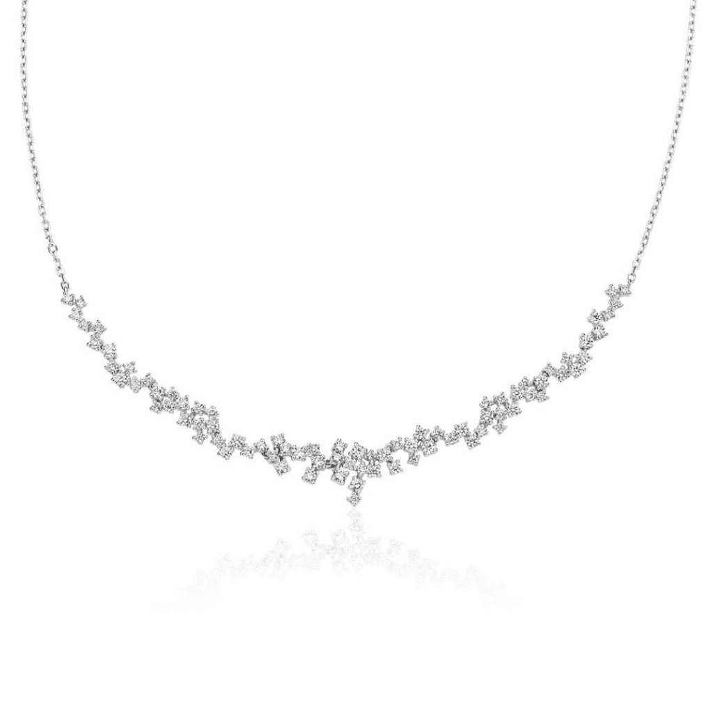 Diamond Scatter "V" Necklace at Blue Nile
