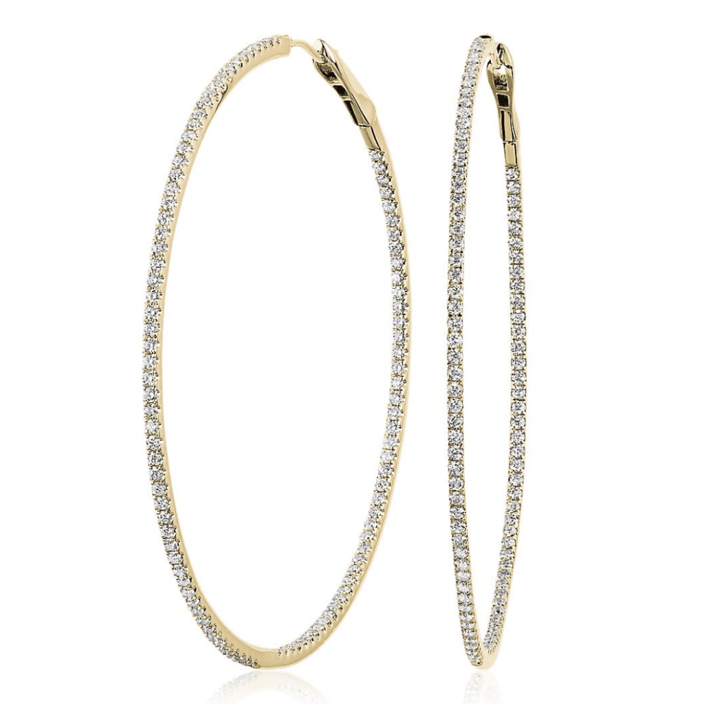 Dazzling Diamond Eternity Hoop Earrings at Blue Nile