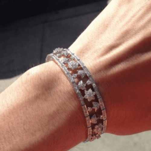 Floral diamond bracelet