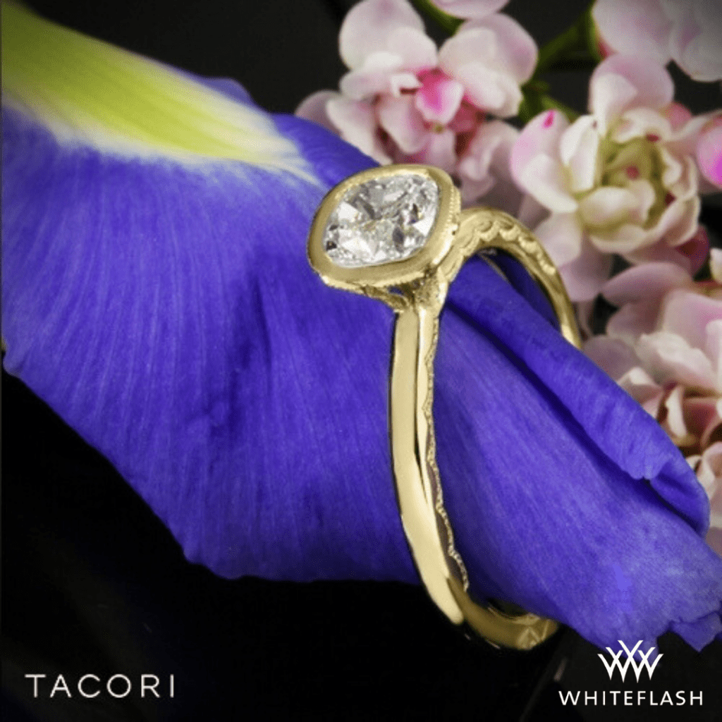 18k Yellow Gold Tacori Starlit Diamond Engagement Ring at Whiteflash