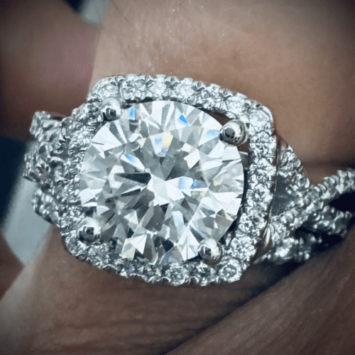 Blue Nile Diamond Engagement Ring Halo Reset