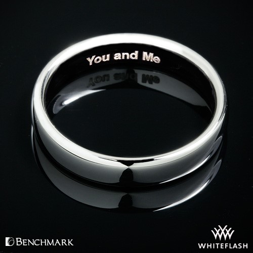 Example of a Men’s Wedding Band Engraving at Whiteflash