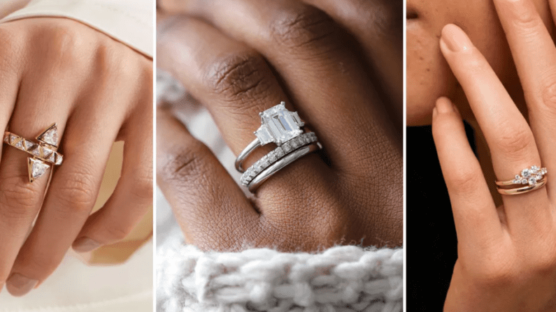Multi-Stone and 3-Stone Engagement Rings
