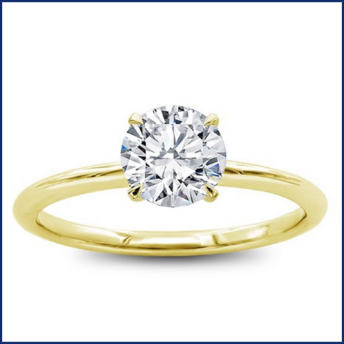 Classic Basket Solitaire Engagement Ring Setting at Adiamor