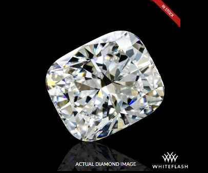 1.01 ct E VS1 Cushion Cut Precision Lab Grown Diamond and Certificate at Whiteflash