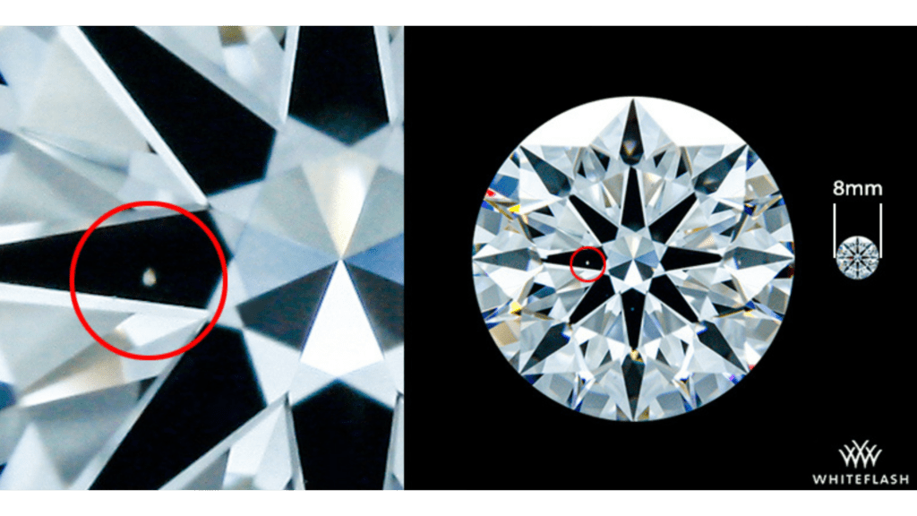 2ct VVS1 Diamond Magnified Photographs