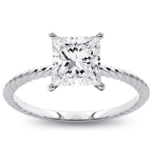 Rope Twist Engagement Ring Setting at Adiamor