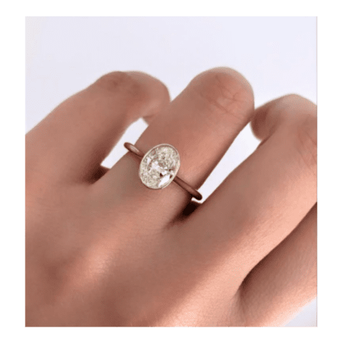 Adiamor Oval Bezel Ring