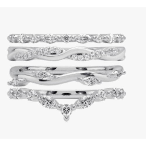 White Gold Stackable Rings at Brilliant Earth