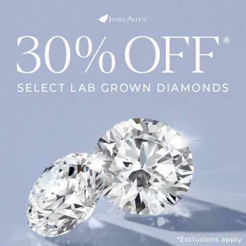 James Allen 30% OFF Lab-Grown Diamon Sale