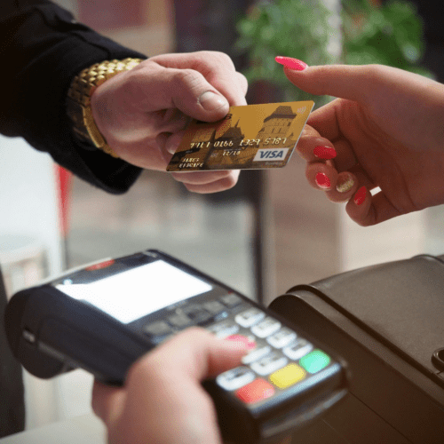Paying by credit card