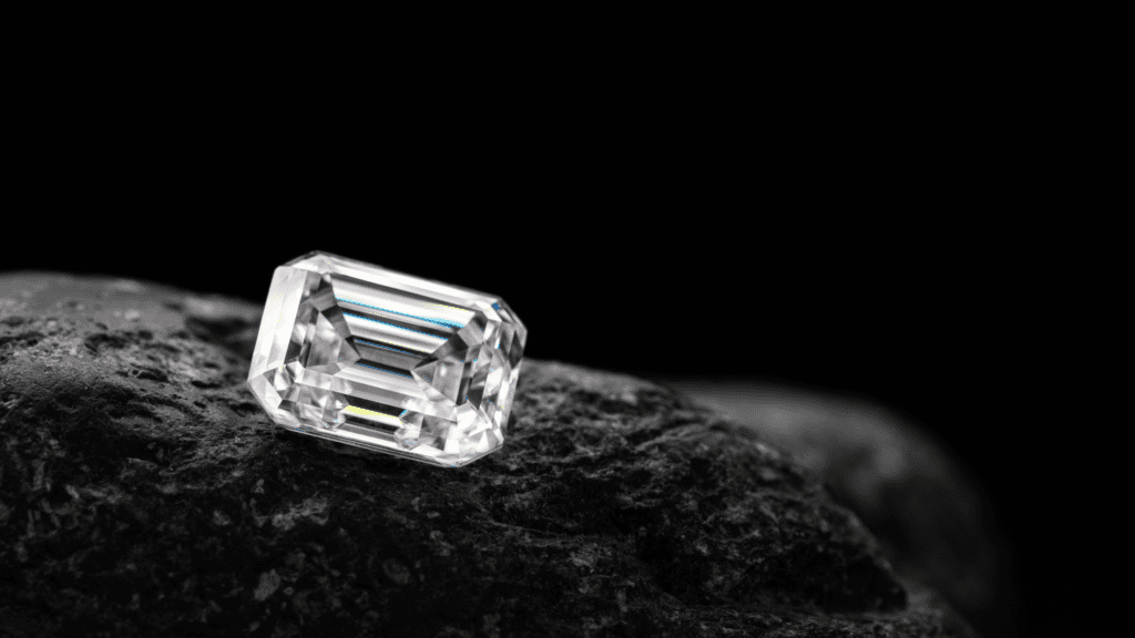 Emerald cut diamonds